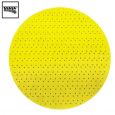 Flex Tépőzáras falcsiszolópapír kerek, sárga, perforált, 225mm, P100 260.235