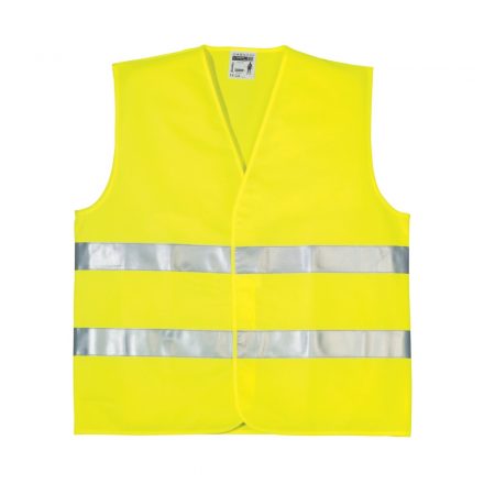 Munkavédelmi  Láthatósági mellény OXFORD FLUO L-es sárga, keresztcsíkos 70201OXF