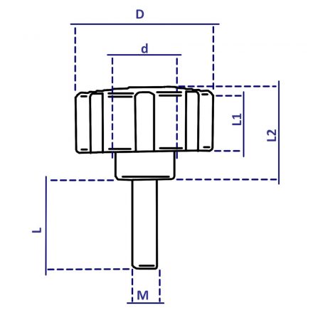 Marokcsavar (fix) 4FM/M8x30