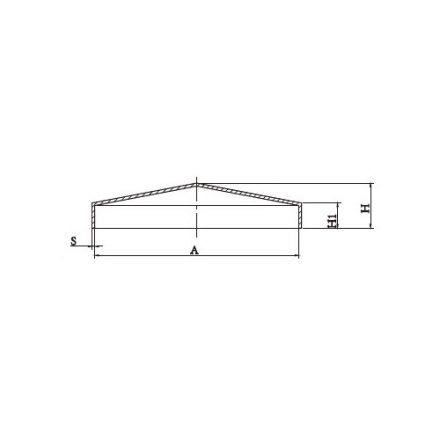 Fém oszlopsapka 80x80mm