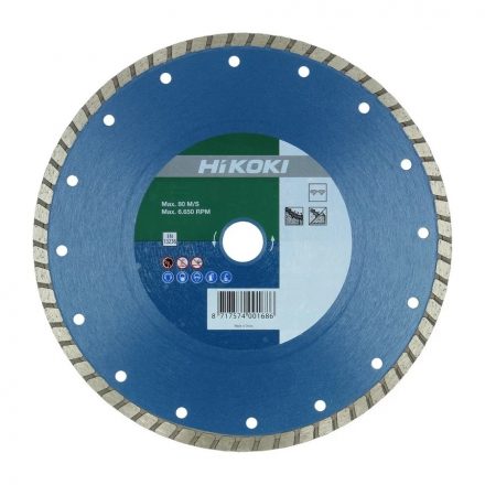 Hikoki  752822 Gyémánt vágótárcsa folyamatos, beton/kemény tégla/gránit 125x22,23mm