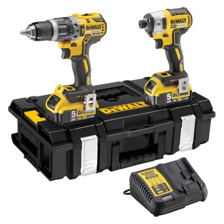 DeWalt  DCK266P2-QW Akkus Combopack (DCD796+DCF887) 18V 2x5,0Ah T-STAK