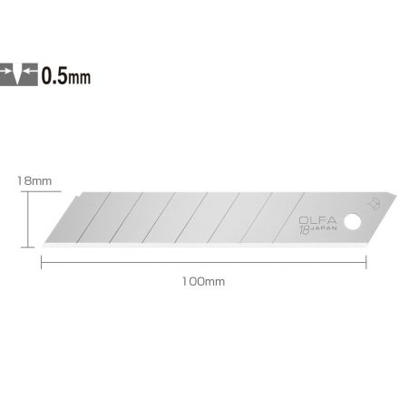 Olfa  Pótpenge SÁRGA 18mm/0,5mm/10db  LB-10B (bliszteres)