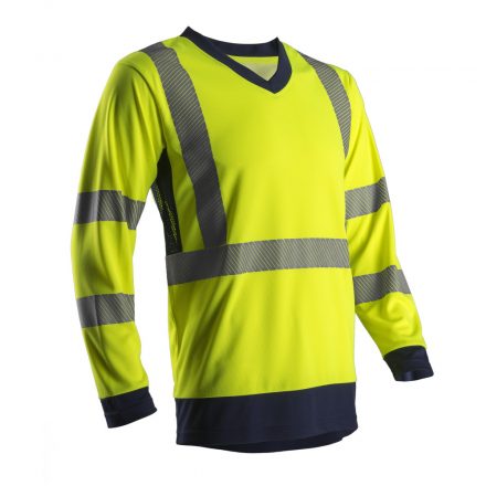 Munkavédelmi  Hosszú ujjú HI-VIZ SUNO S-es jólláthatósági sárga 7SUNYS