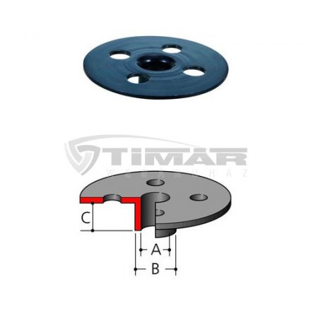 Makita  164775-6 Felsőmaró másolóidomok, A:9mm, B:11mm, C:13mm