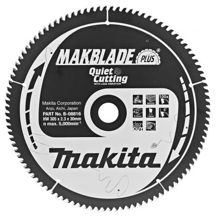 Makita  B-08816 Körfűrésztárcsa gérvágóhoz Makblade Plus 305x30mm Z100