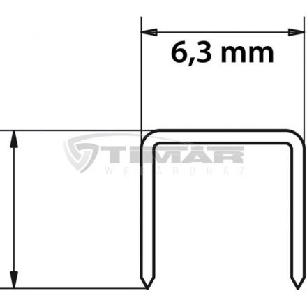 Makita  F-33607 Tűzőkapocs 6,3x25mm 18GA AT638-hoz