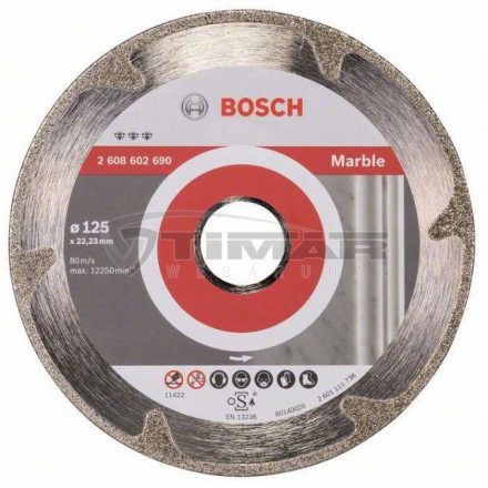 Bosch 2608602690 Best for Marble gyémánt darabolótárcsa 125x22,23x2,2x3mm