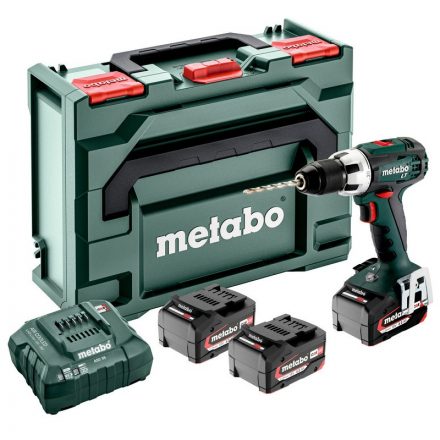 Metabo  BS18LT Set Akkus fúró-csavarbehajtó 18V Li-Power 3x4,0Ah MetaboX145 602102960