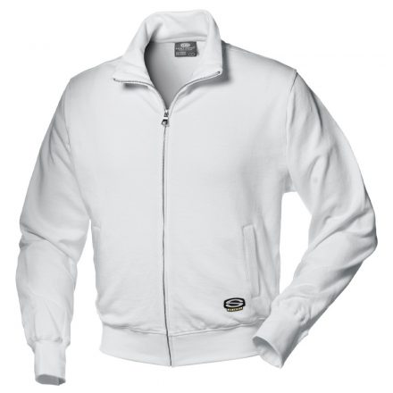 Munkavédelmi  Pulóver Sir Safety Olympic XL-es fehér, cipzáros, galléros SSY-MC3120K1-XL