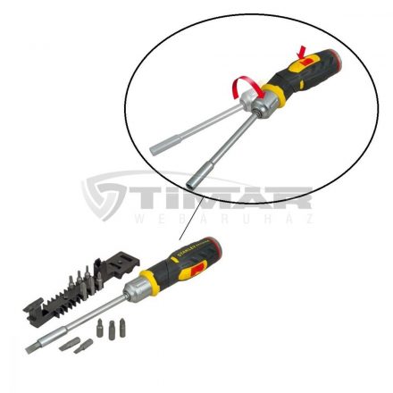 Stanley  FMHT0-62691 Pisztolyfogantyús racsnis csavarhúzó készlet