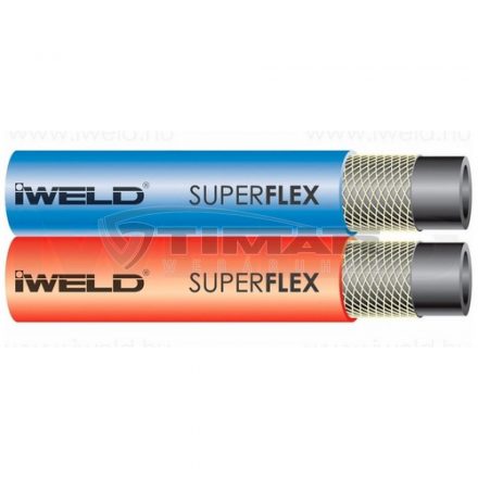 Iweld  SUPERFLEX iker tömlő 6,3x6,3mm (50fm/tekercs) 30SPRFLEXTW66