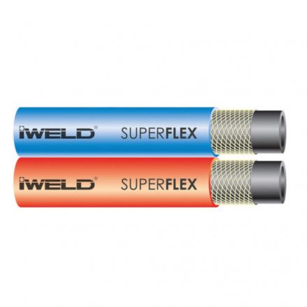 Iweld  SUPERFLEX iker tömlő 6,3x6,3mm (50fm/tekercs) 30SPRFLEXTW66