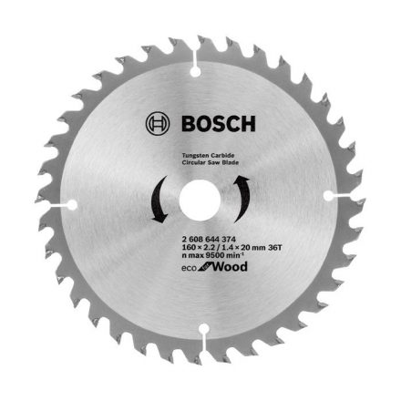 Bosch 2608644374 Körfűrésztárcsa 160x20-36 fa