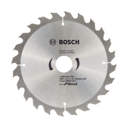 Bosch 2608644376 Körfűrésztárcsa EC WO H 190x30-24