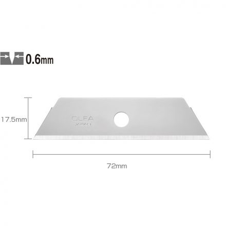 Olfa  Ipari pót trapézpenge 17,5mm/0,6mm/50db  SKB-2/50