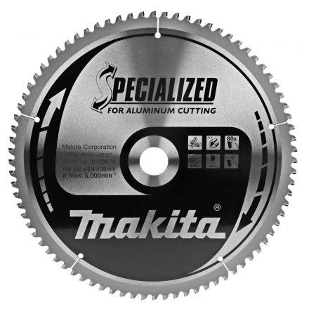 Makita  B-09678 Specialized Körfűrésztárcsa keményfémlapkás 305x30mm 80fogas ALU