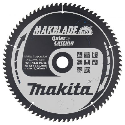 Makita B-08785 Körfűrésztárcsa Makblade plus 305x30mm Z80