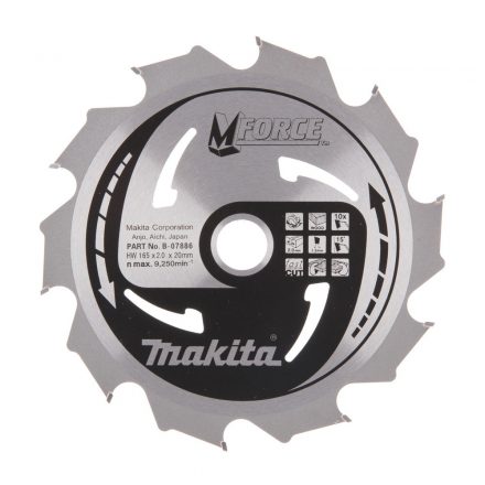 Makita B-07886 Körfűrésztárcsa Mforce 165/20mm Z10