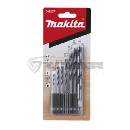 Makita D-62371 Hatszög befogású fafúró készlet 2,3,3,4,5,6,8mm