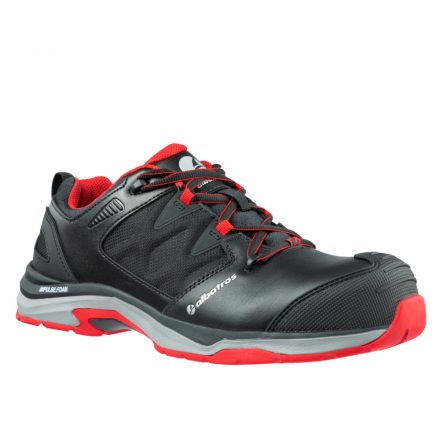 Munkavédelmi  Cipő ALBATROS Ultratrail Black Low fekete-piros ESD HRO S3 SRC ALB-646200 47-es