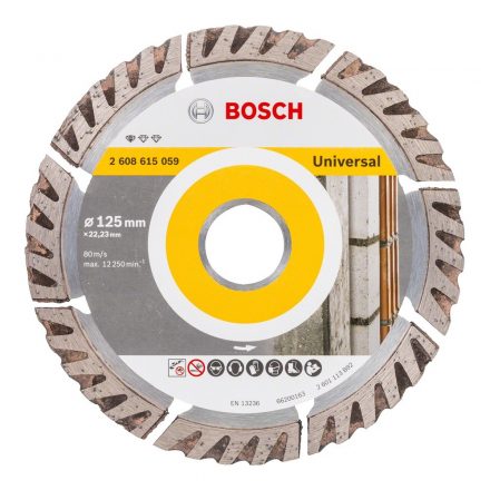 Bosch 2608615059 Gyémánt vágókorong Standard for Universal 125mm