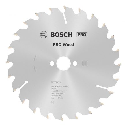 Bosch 2608640596 Körfűrésztárcsa FA 160x20mm/24fog