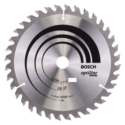 Bosch 2608640616 Körfűrésztárcsa FA 190x30mm/36fog