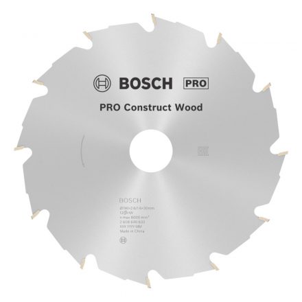 Bosch 2608640633 Körfűrésztárcsa FA 190x30mm/12fog