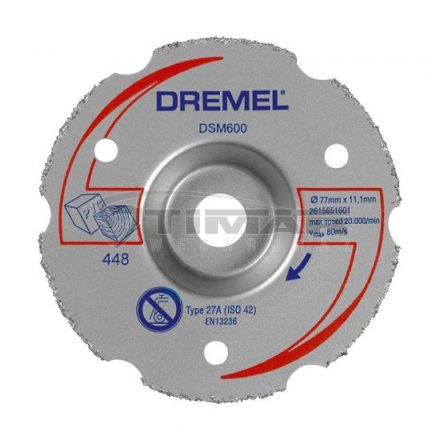 Dremel DSM600 Többcélú karbid felsőmaró vágókorong  2615S600JA