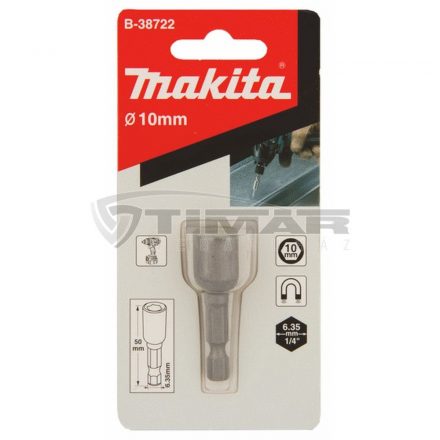 Makita  B-38722 mágneses dugókulcs 10x50mm 1/4"