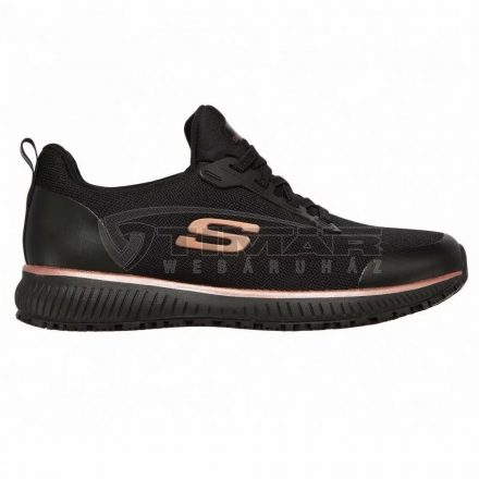 Munkavédelmi  Cipő Női SKECHERS SQUAD fekete-arany SR 77222EC 36-os