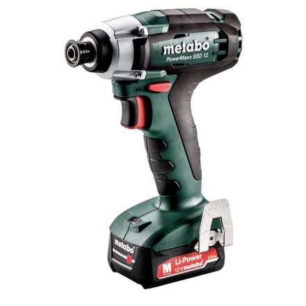 Metabo  PowerMaxx SSD12 Akkus ütvecsavarozó 1/4” 12V Li-Power 2x2,0Ah metaBOX 118 601114500