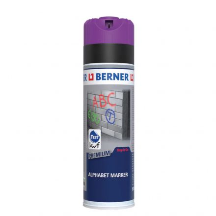 Berner  412818 Jelölőspray Premium Alphabet LILA 500ml