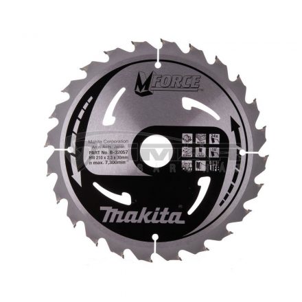 Makita  B-32057 körfűrészlap 210x30mm Z24