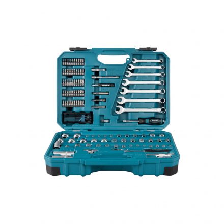 Makita E-06616  120 részes 3/8" szerszámkészlet műanyag kofferben