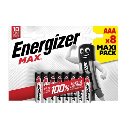 ENERGIZER Max Alkáli Mikro Elem AAA B8 /8db  EMAAAB8 7638900437980