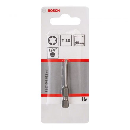 Bosch 2607001632 Csavarozó bitfej, extra kemény, torx T10x49mm