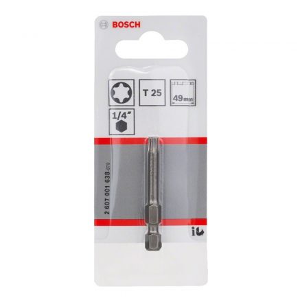 Bosch 2607001638 Csavarozó bitfej, extra kemény, torx T25x49mm