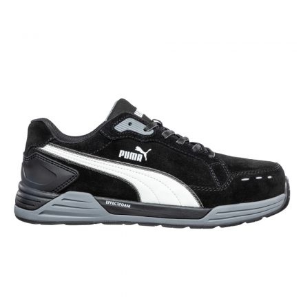 Munkavédelmi  Cipő PUMA Airtwist Black Low fekete-fehér ESD HRO S3 SRC PUM-644650 46-os