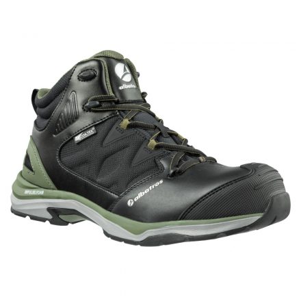 Munkavédelmi  Bakancs ALBATROS Ultratrail Olive CTX Mid fekete-zöld ESD HRO S3 SRC ALB-636220  40-es