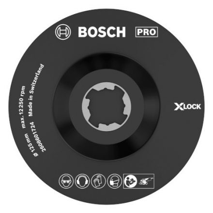 Bosch 2608601724 X-LOCK alátéttányér, központosító csappal, 125 mm SCM