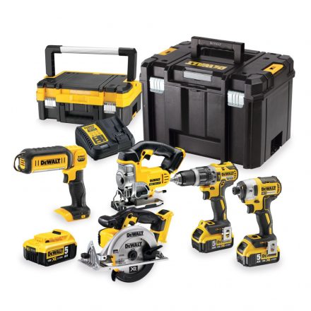 DEWALT  DCK551P3T-QW Akkus 5 gépes combopack 18V/5,0Ah