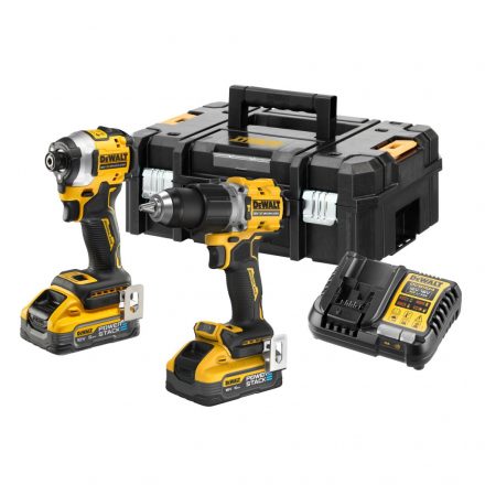 DEWALT  DCK2050H2T-QW Akkus combopack (DCD805+DCF850) Powerstack TSTAK Kofferben 18V/5,0Ah Li-Ion