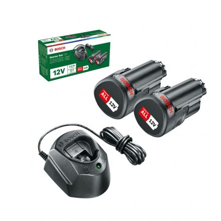 Bosch Akkumulátor szett 12V-os kerti gépekhez, POWER FOR ALL 12V/1,5Ah és GAL1210CV töltő 1600A01L3E