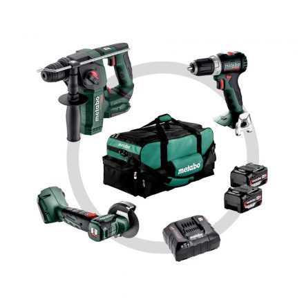 Metabo Combo Set 3.1.1 Akkus gép szett (BS18LBL+CC18LTXBL+BH18LTXBL16) 18V Li-Power 2x4,0Ah 685235000