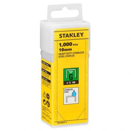 Stanley  TRA706SST-0 Rozsdamentes tűzőgépkapocs (G) 10mm 1000db/csomag