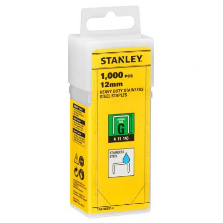 Stanley  TRA708SST-0 Rozsdamentes tűzőgépkapocs (G) 12mm 1000db/csomag