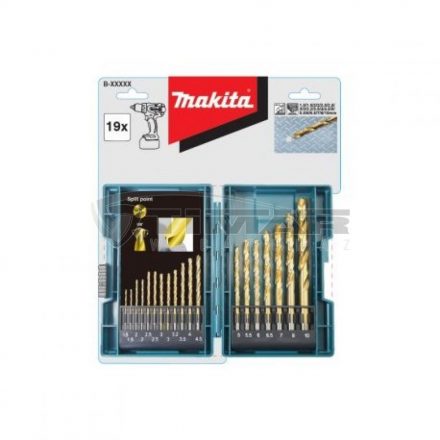 Makita  B-67795 19db-os HSS-TIN fémfúró készlet