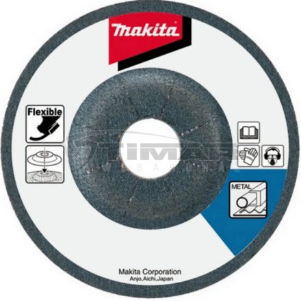 Makita  B-18328 Flexibilis Tisztítótárcsa  FÉM / ACÉL 125x22,23mm, 6,0mm vastag